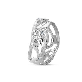 Nature Ring in Silber von Nuran L1827-s-rh
